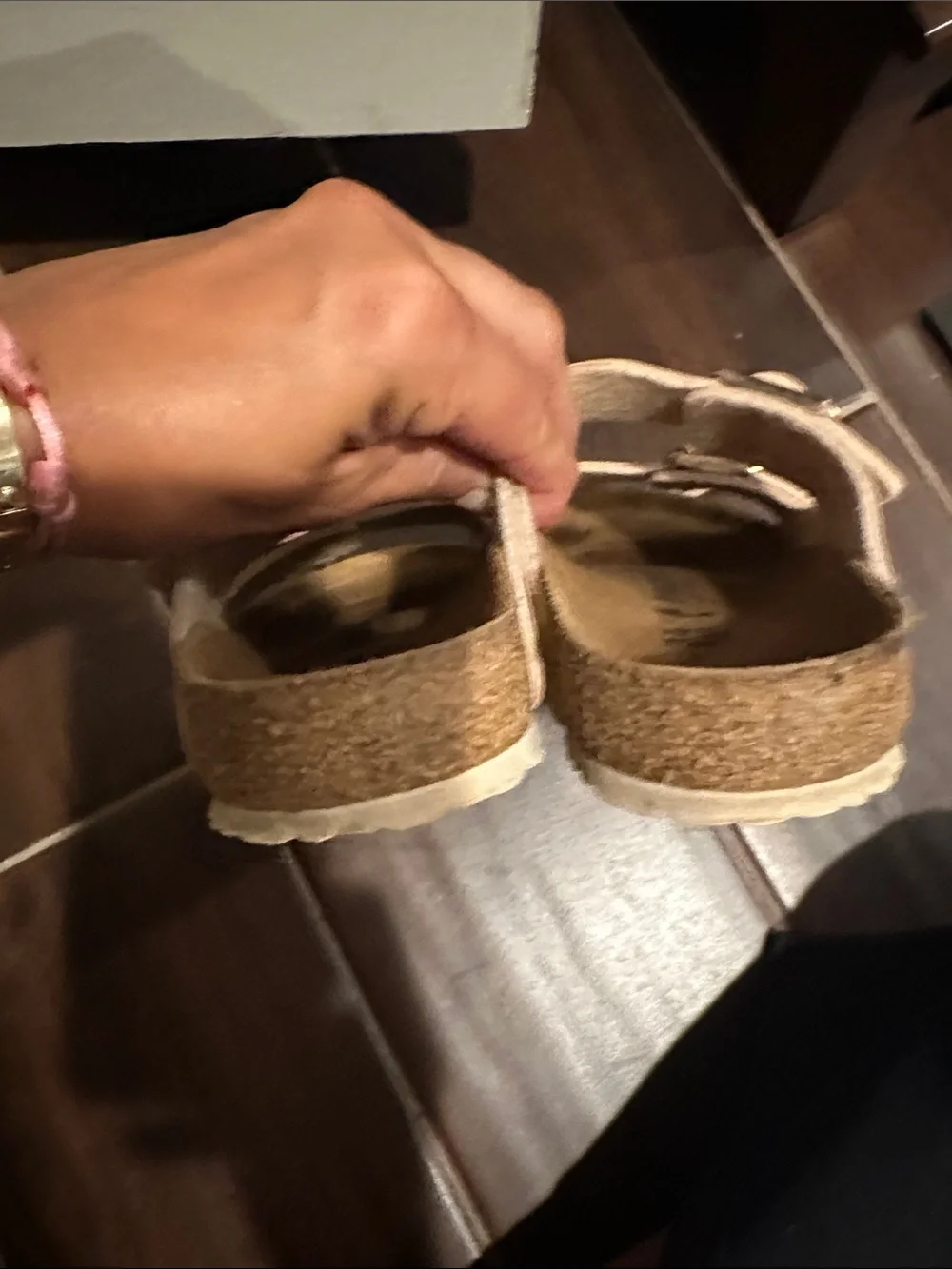 Birkenstock Kids Double-Buckle Sandals in Rose Gold
